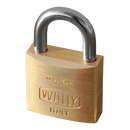 Lucchetto in ottone ad arco in acciaio temprato