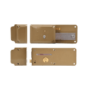 Ferroglietto di sicurezza con catenaccio a scrocco cilindro esterno fisso