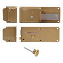 Ferroglietto di sicurezza con catenaccio a scrocco cilindro esterno